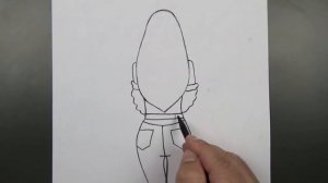 Лёгкий рисунок девушки: как поэтапно нарисовать девушку со спины простым способом — простые рисунки