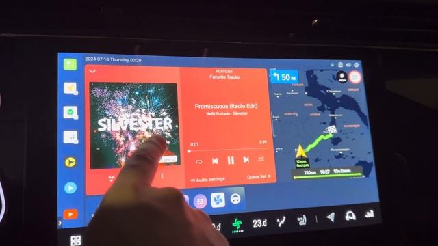 DuDu лаунчер. Одновременный запуск Deezer с Яндекс навигат?
