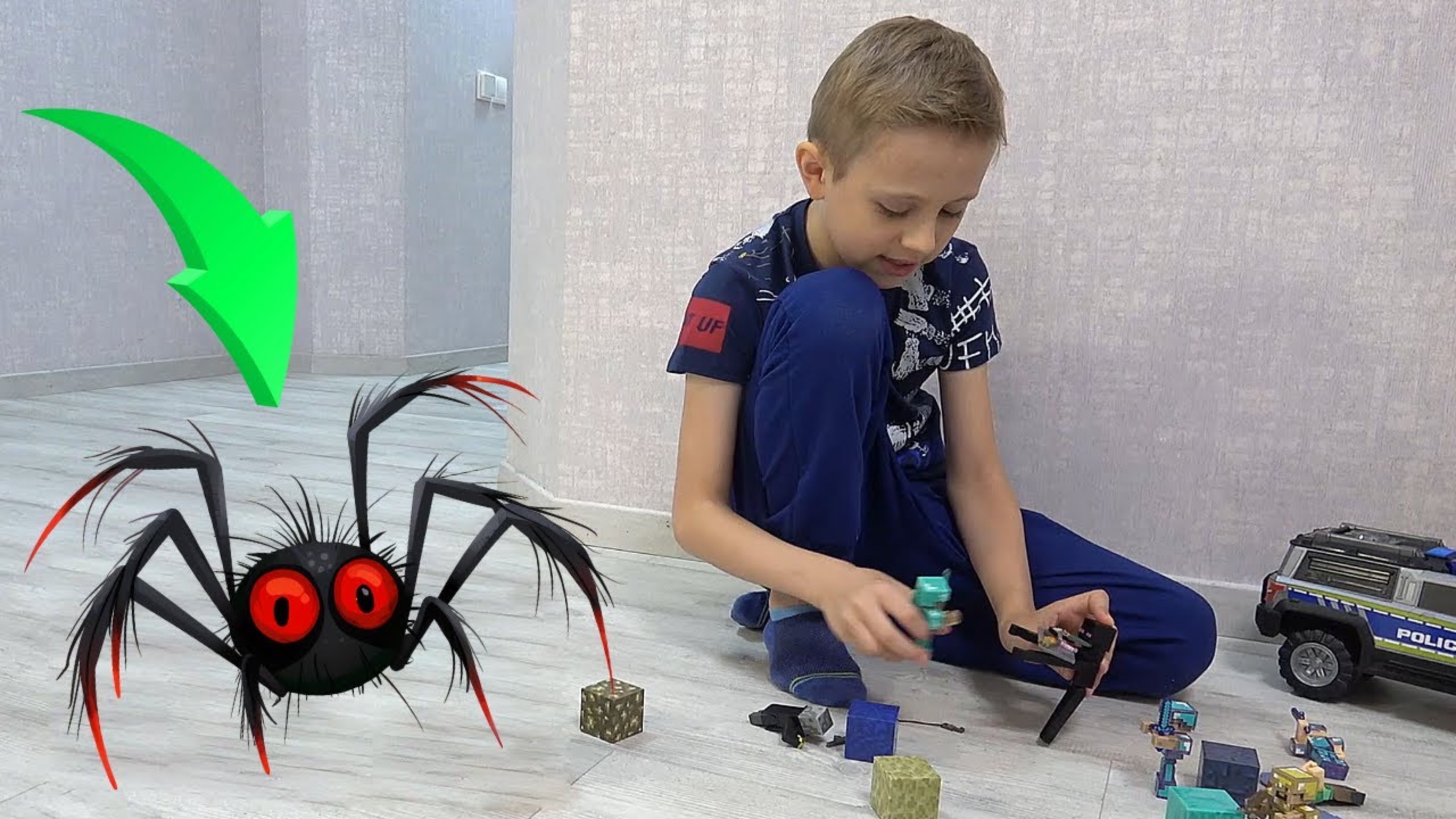 ПАУК ВОРИШКА против Даника! Смешное видео для деток смотреть онлайн