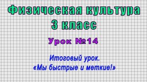 Физическая культура 3 класс (Урок№14 - Итоговый урок. «Мы быстрые и меткие!»)