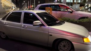 Пацанский ваз 2110 на пневме с приора 2 панелью 🔥гонка с