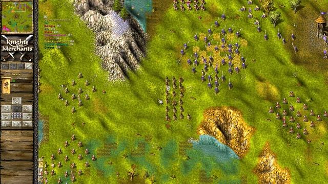 KaM Remake Knights Evolve 2v2v2v2 Неожиданная победа... (сетевая игра) смотреть онлайн