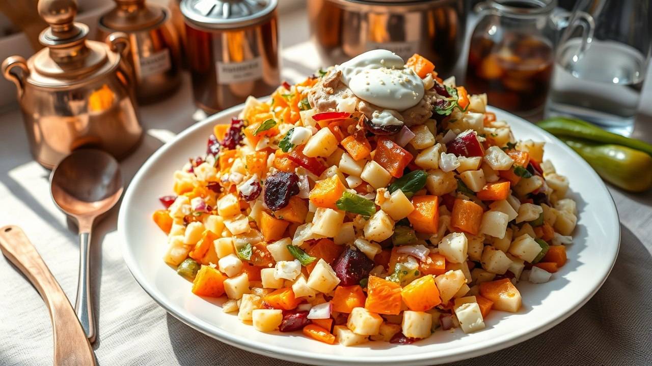 Почему этот Салат называют Правительственный? Настолько вкусный, что Вы не сможете остановиться! смотреть онлайн