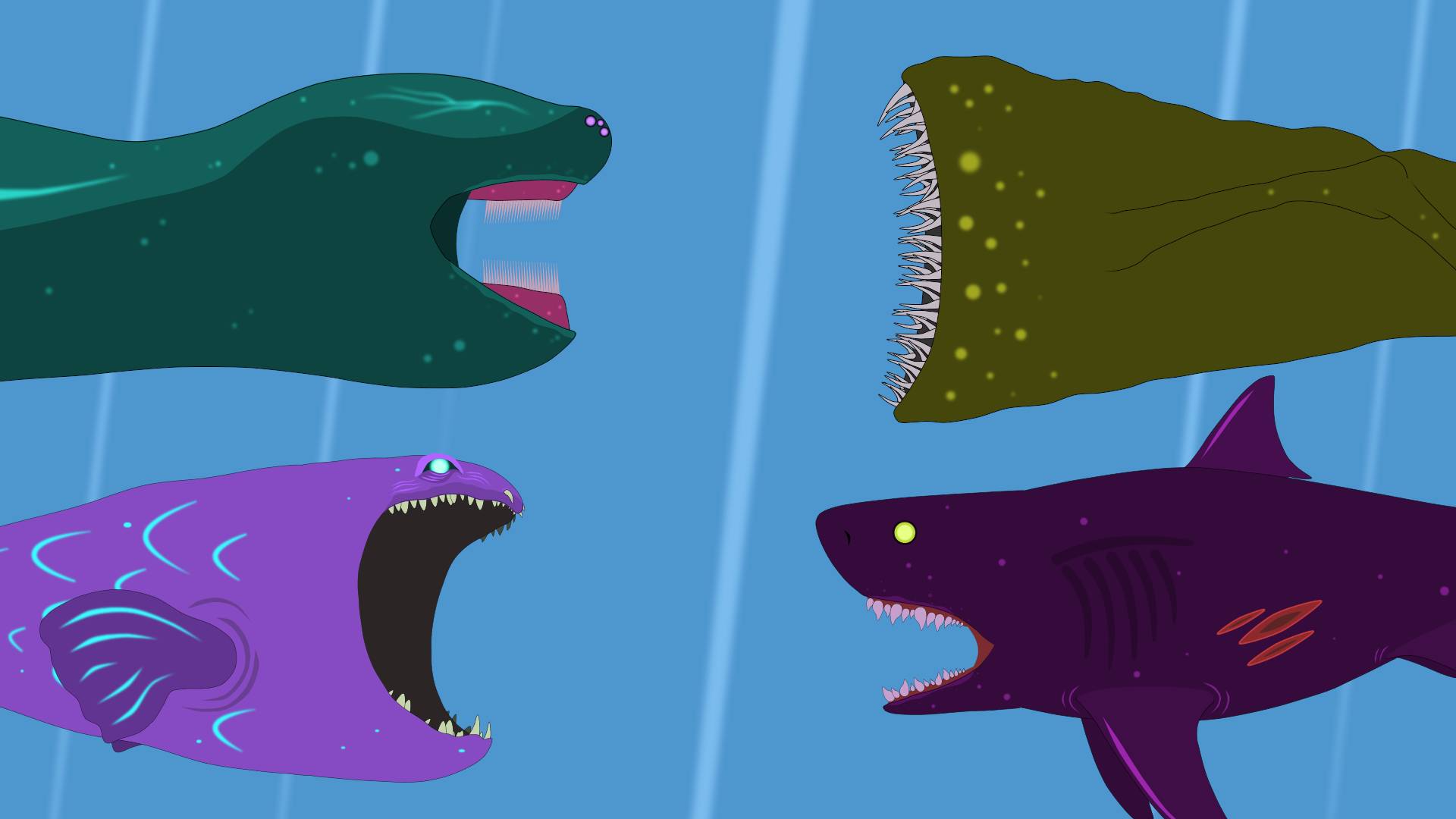 Битвы Эль Гран Майа, Блупа, Морского Пожирателя и других Монстров | Анимация смотреть онлайн