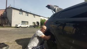 Киа Рио 3 2012. Замена болта заднего амортизатора