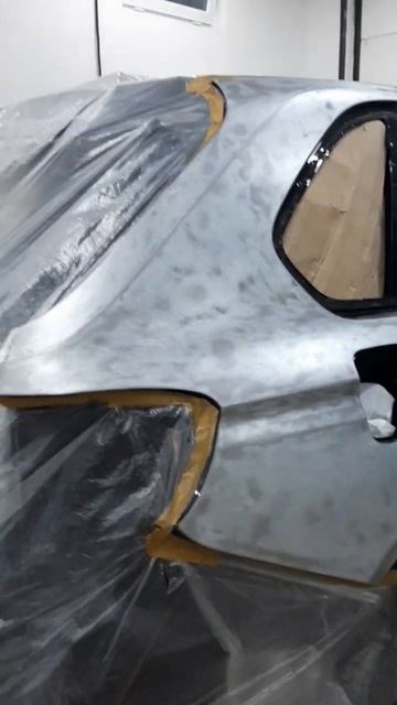 BMW X5 f15. Рихтовка залома обратным молотком. смотреть онлайн