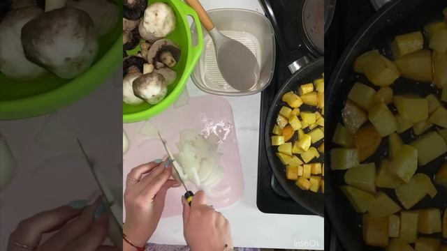 Картошка с грибами. смотреть онлайн