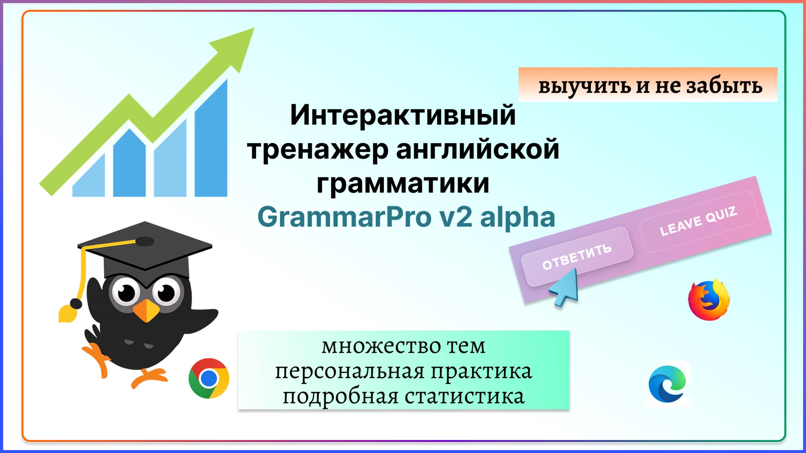GrammarPro - выучить английскую грамматику и не забыть. смотреть онлайн