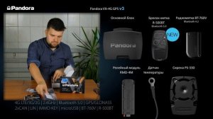 РАСПАКОВКА Pandora VX 4G GPS v3 - автосигнализации с 4G LTE, Bluetooth 5