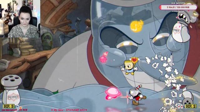 Cuphead ➤ Горим и тащим с  @TikhiyChpok ➤ Стрим 4