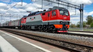 Перестук колёс! ЭП2К-248 с поездом №375 Воркута-Москва.