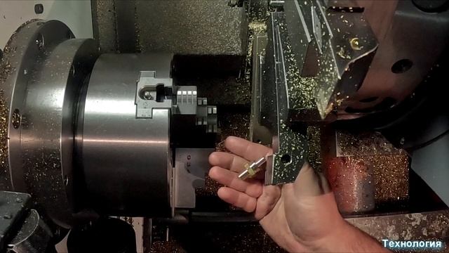 Изготовление латунных штуцеров. The brass fittings manufacturing. смотреть онлайн