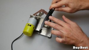 Процесс быстрой заточки ножа на мини гриндере для зат?