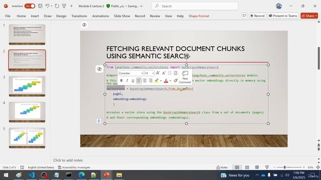 2 -Fetching relevant document chunks using semantic search смотреть онлайн