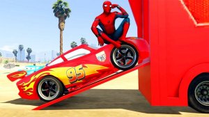 Приключения Человек-паук и Молния Маккуин Сломались и Бэтмен помогает их починить Мультики для детей