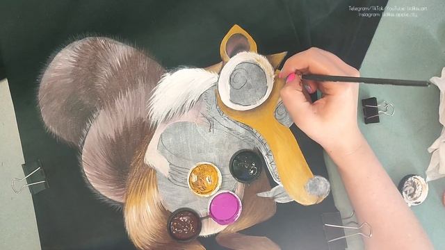 Роспись одежды акриловыми красками Decola💕Painting clothes with a смотреть онлайн