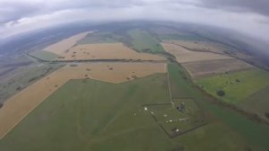 Прыжки с парашютом с Ан 2 Сильный ветер и небольшой дож