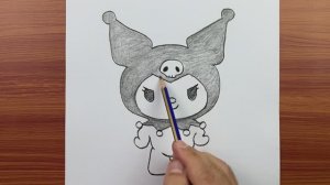 Как нарисовать Куроми — простые карандашные рисунки