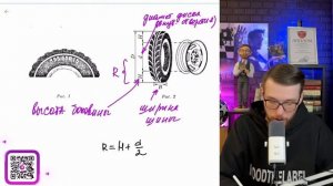 На сколько миллиметров радиус колеса с шиной маркиров