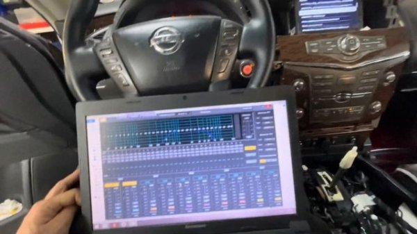 Nissan Patrol VI Y62 установка Android станции и полный апгрейд штатной системы BOZE на процессорную