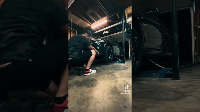 BMW-F10 установил губу на передний бампер😍 #bmw #automobile #bmwm5