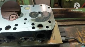 Шлифовка ГБЦ МТЗ на плоскошлифовальном станке 3г71м