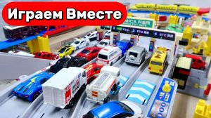 Играем в мультики с поездами и машинками! 🚗🚄 Весёлое путешествие по большому мосту ! Для детей