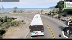BeamNG.Drive Учимся Водить Автобус. РАБОТА Водителя Beamngdrive