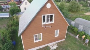 Сайдинг Docke Lux на фасаде: отзыв о покупке и монтаже на деревянный дом.