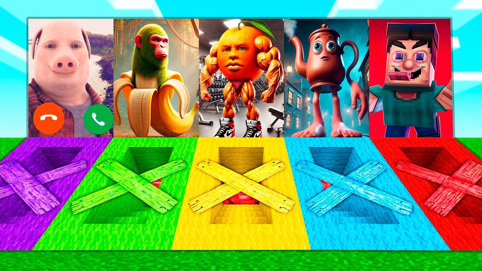 ВЫЖИВАНИЕ В ПОДВАЛЕ БРЕЙНРОТ ЖИВОТНЫХ GROTESQUE STEVE ДЖОН ПОРК В МАЙНКРАФТ смотреть онлайн