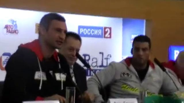 Вопросы-ответы (пресс-конференция Кличко и Чарра)