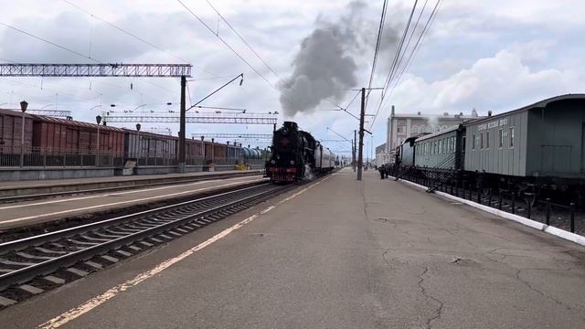 Паровоз Л-2351. С ретро поездом «Золотое кольцо России» ?