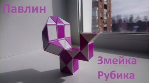 Змейка Рубика! Как собрать павлина из змейки Рубика)