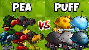 PVZ Fusion 2.5 Испытание - Команда Горохострелов vs Грибов VS Obsidian Gargantuar