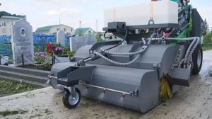 Бортоповоротный погрузчик FRONTMEN. Работы на кладбище