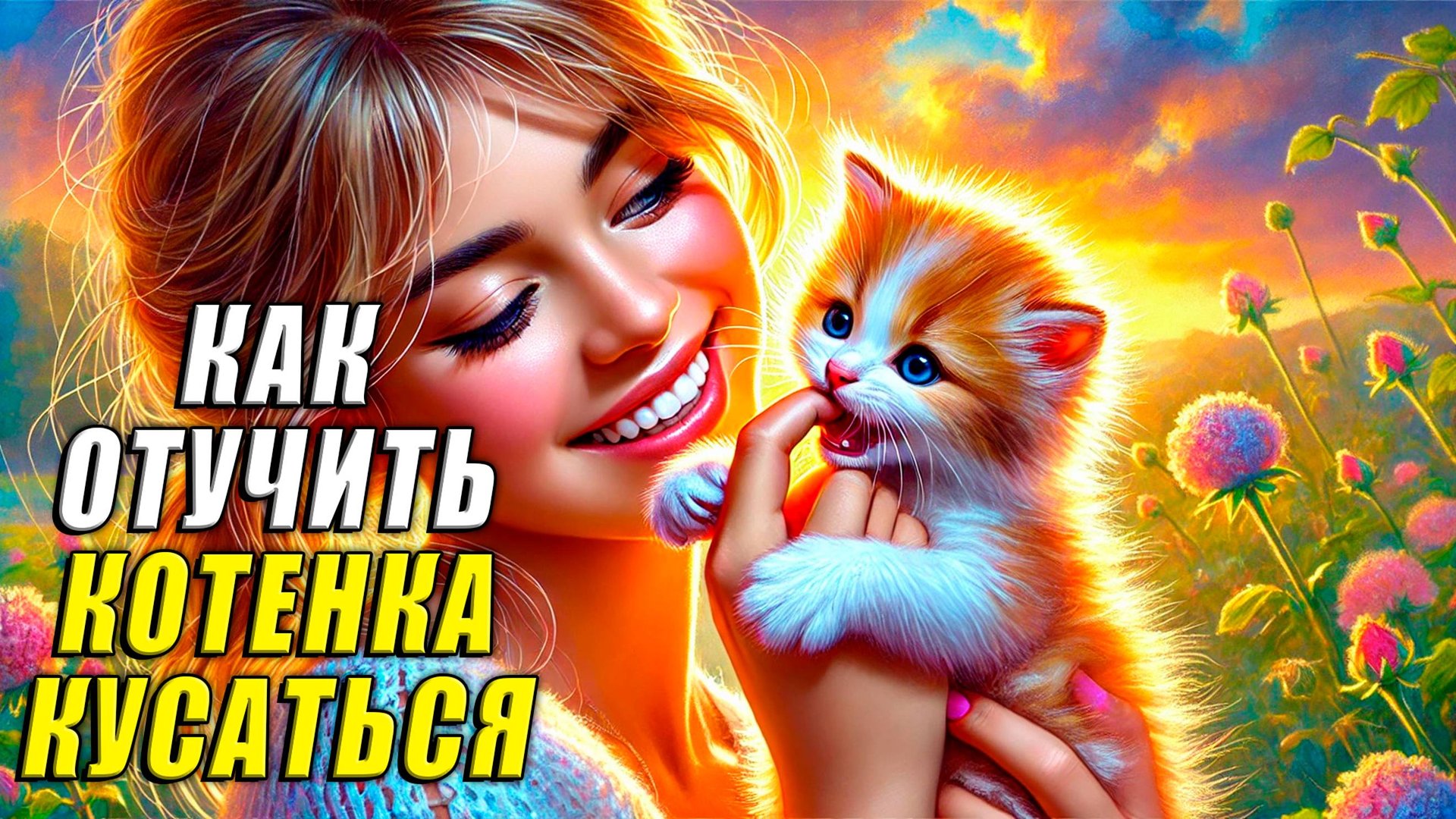 Как отучить котенка кусаться