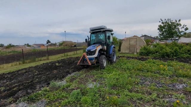 Китайский минитрактор. Небольшая модернизация двухкорпусного плуга