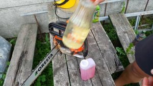 Как правильно развести бензин для бензопилы,Приготов?