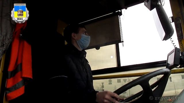 Киевский троллейбус- Богдан Т90110 №4354, рабочее место во