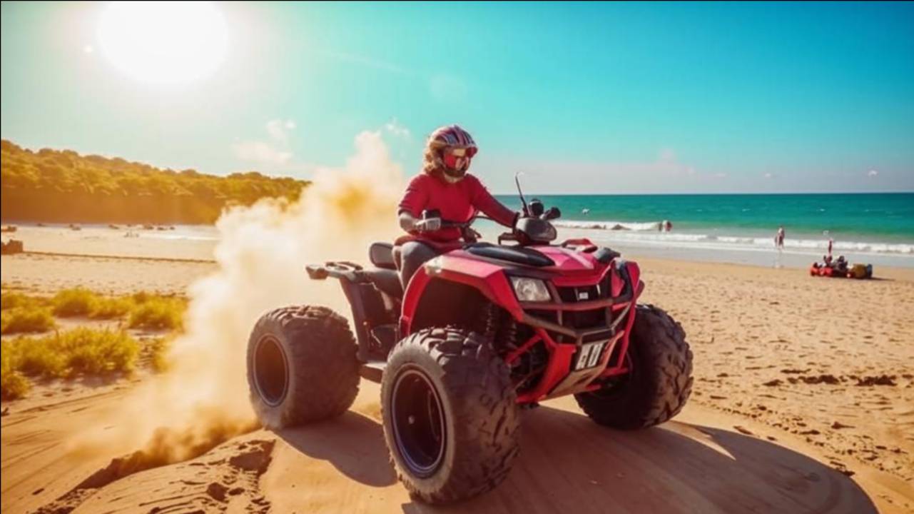 Квадроциклист спешит домой и сбивает пивицу mashe-ру