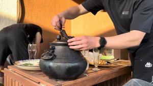 Говяжья рулька в афганском казане