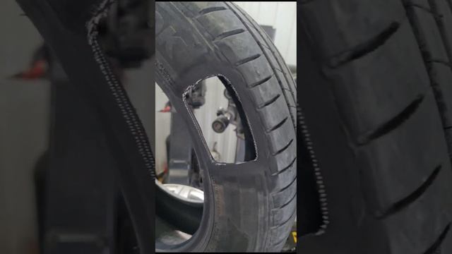 Боковой порез шины. смотреть онлайн