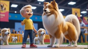 Детский обучающий мультик - ПОРОДЫ КРУПНЫХ СОБАК !(LARGE D