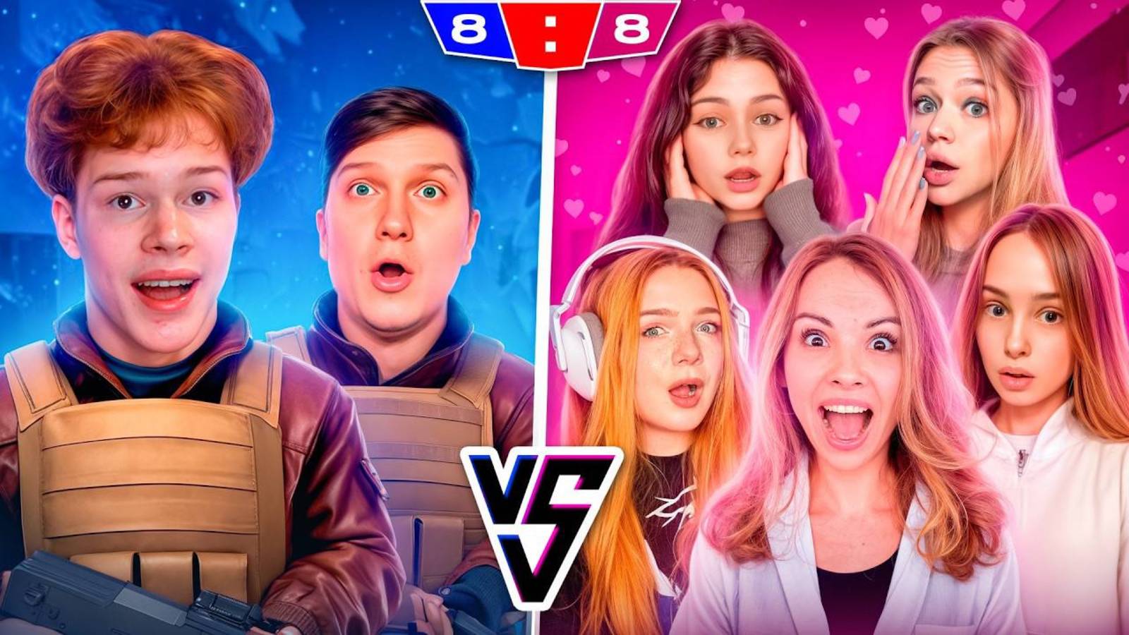 БРАТИШКА И ВЕЛЯ БРОСИЛИ ВЫЗОВ 5 ДЕВУШКАМ В STANDOFF 2😎 / ПАЦАНЫ VS ДЕВЧОНКИ, КТО ЖЕ ВЫИГРАЕТ?🔥 смотреть онлайн