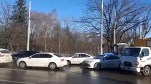 (Краснодар) Поездка на трамвае по маршруту №2 борт 112+109