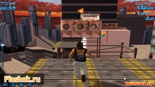 Flashok Ru  онлайн игра Free Running 2 Свободный бег 2   видео обзор флеш игры Free Running 2