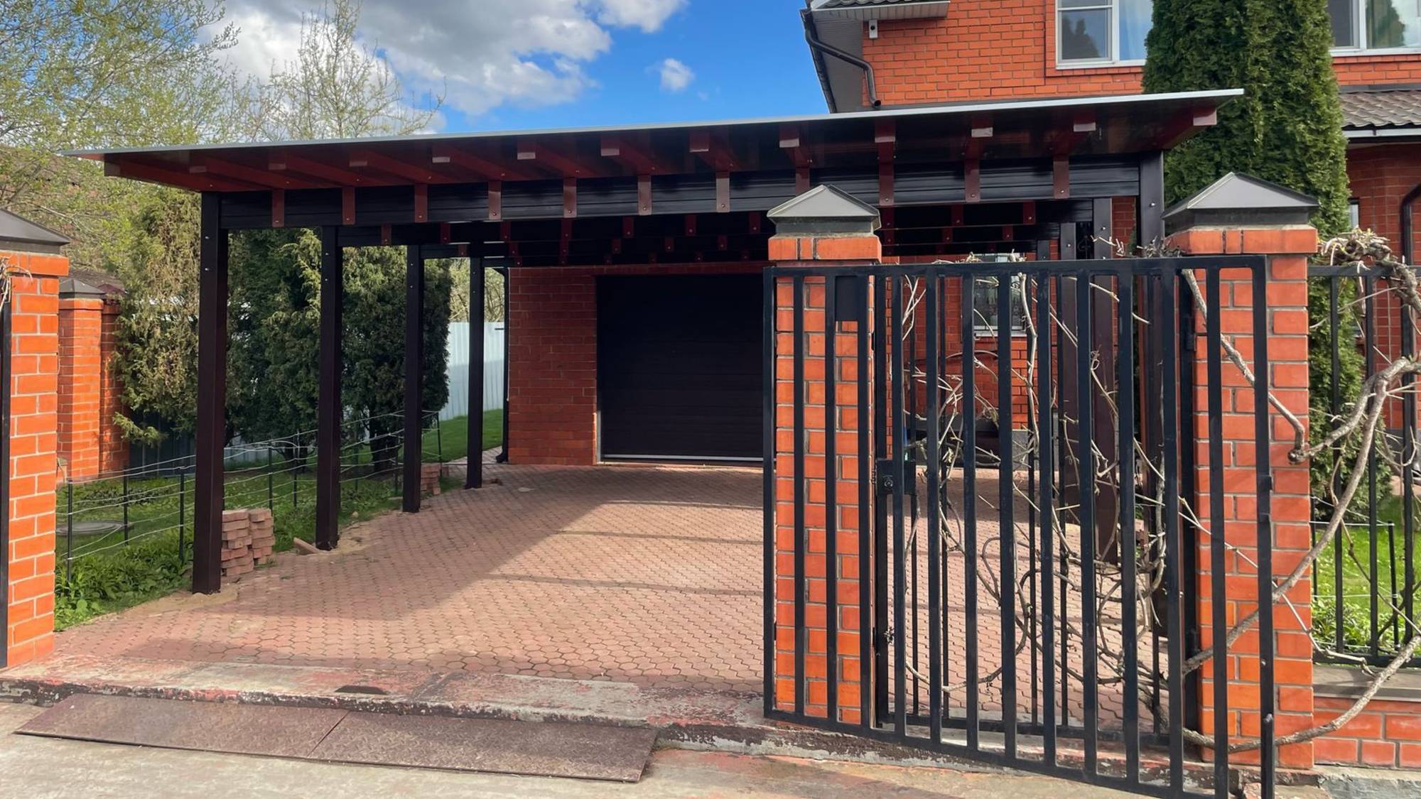 Монтажные работы навеса "ОЛИМП ПРЕМИУМ смотреть онлайн