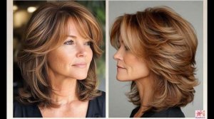 Модная стрижка Каскад для женщин после 50 лет