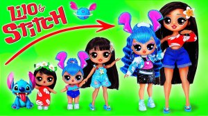 Лило и Ститч взрослеют вместе! Идеи для кукол ЛОЛ Сюрприз