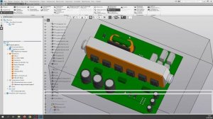 CADFlo 3.Расчет теплового режима печатного узла с радиатором. Без звука